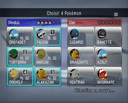 Choix Pokémon