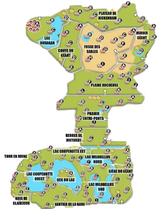 Galar Terres Sauvages Cartes Map 