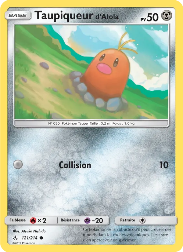 Taupiqueur d’Alola - Alliance Infaillible 121/214