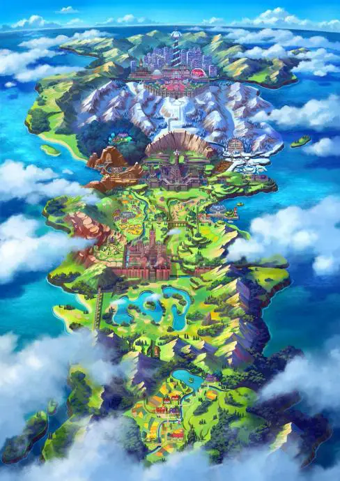 galar region carte