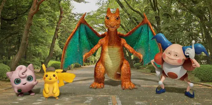 Pokémon AR stickers Playground Detective Pikachu Dracaufeu Rondoudou Mr Mime