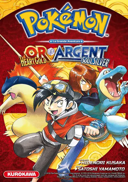 Couverture Pokémon La Grande Aventure Or Heartgold Argent Soulsilver