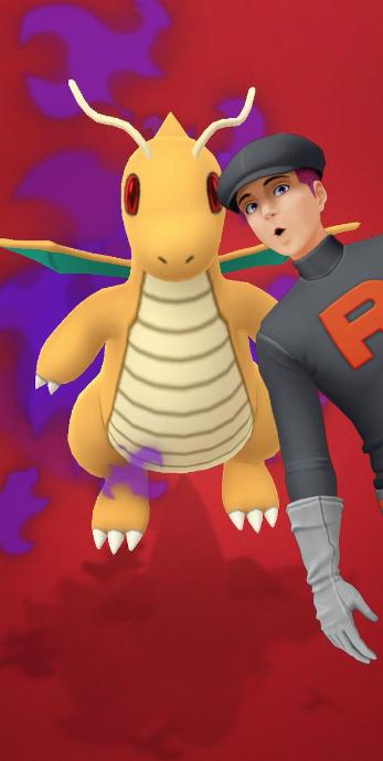Team Go Rocket sbire photobomb Pokémon Go