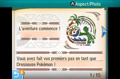 Page 1 du Passe Dresseur