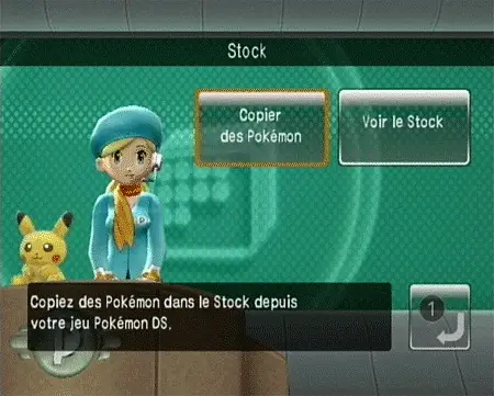 Option Copier des Pokémon