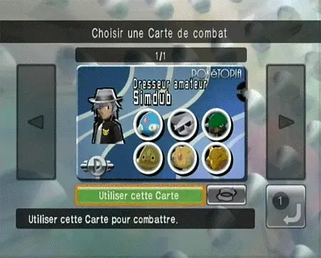 Choix Carte combat