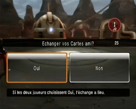 Choix échange Cartes ami