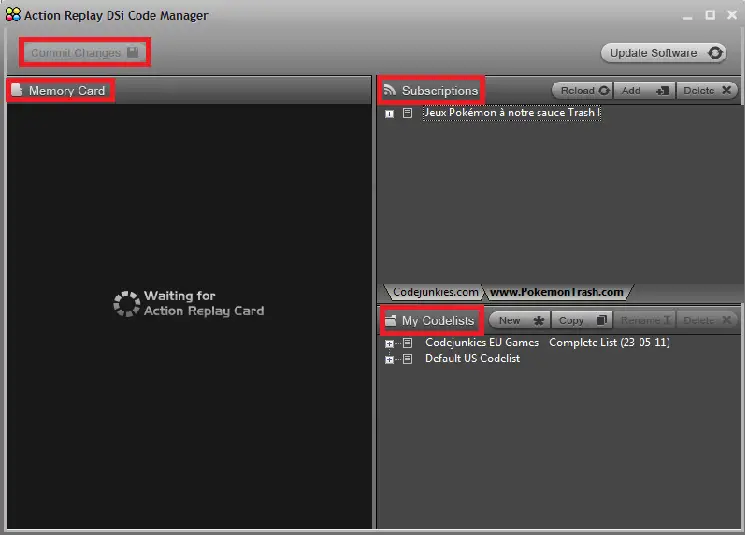 Action Replay Code Manager DSI