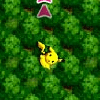 Pikachu coincé dans une forêt