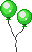 Sprite Ballons Verts
