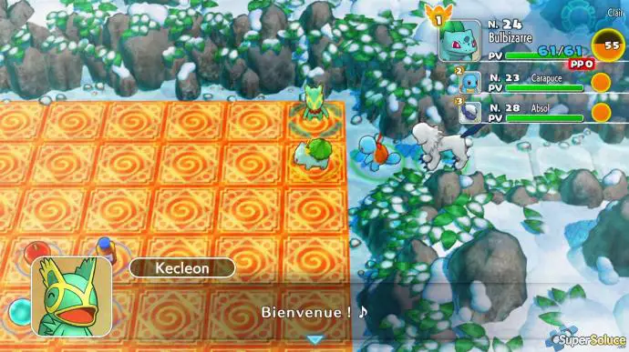 Capture d'écran Pokémon Donjon Mystère DX