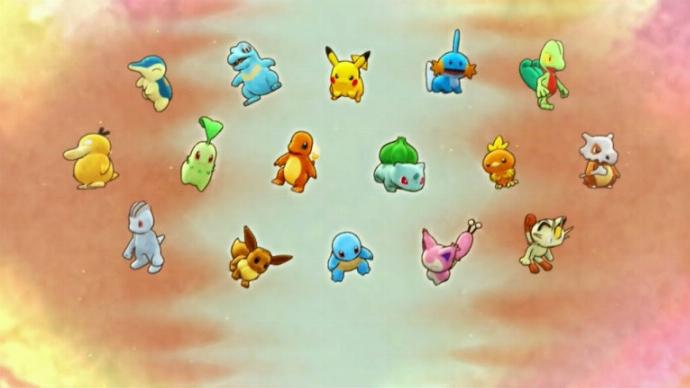 Starters Pokémon Donjon Mystère DX