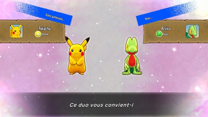 Capture d'écran Pokémon Donjon Mystère DX