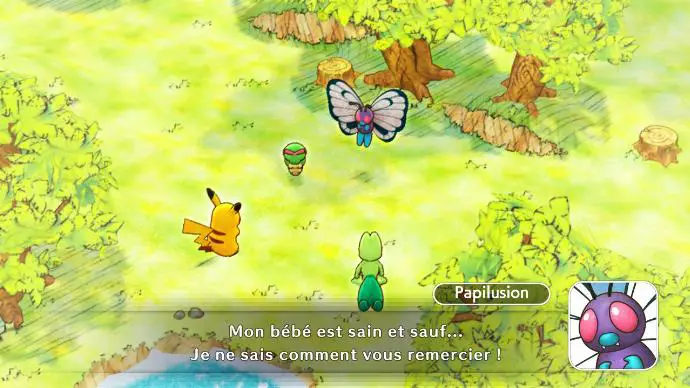 Capture d'écran Pokémon Donjon Mystère DX