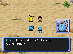 Azurill et Marill sont maintenant réunis.