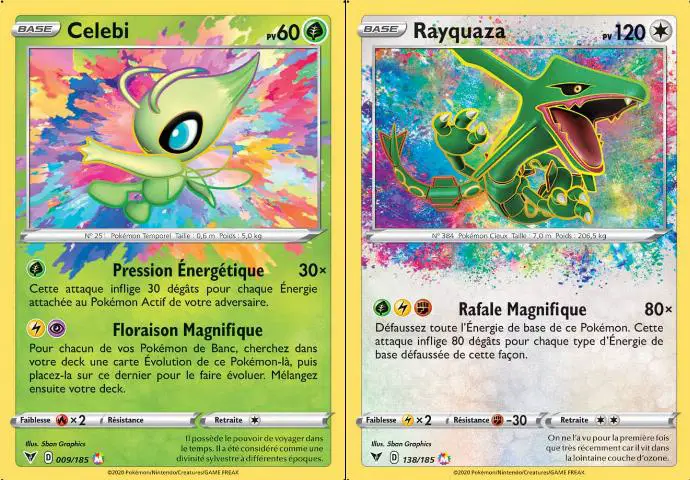 celebi rayquaza carte tcg