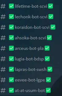 Bots du serveur SysBot