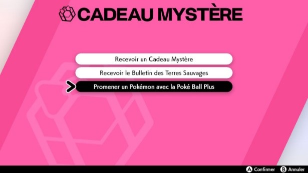 Cadeau mystère pokemon bouclier