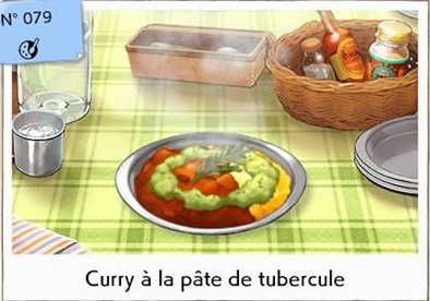 pokemon curry à la pate de tubercule
