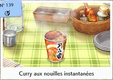 pokemon curry aux nouilles instantanées