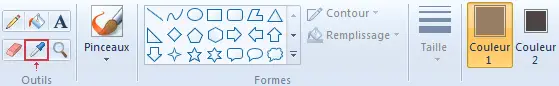 L'outil Pipette de Paint