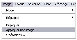 Appliquer une image sur Photoshop