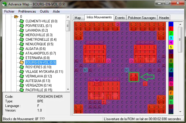 Mouvements sur les Blocks