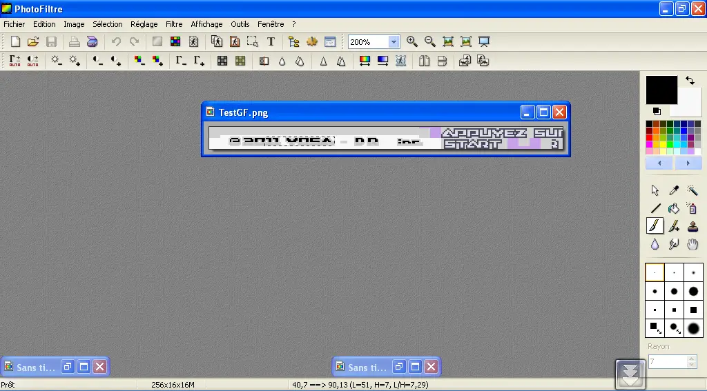 Modification de l'éditeur sur Photofiltre