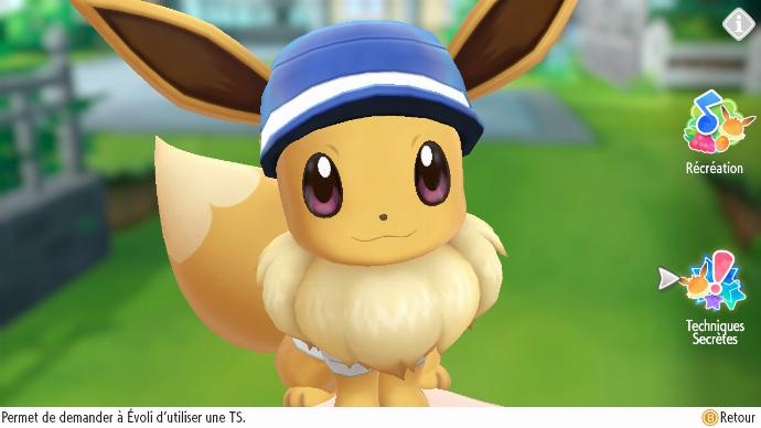 Interargi avec son Starter Pokémon Let's Go Evoli et Pikachu