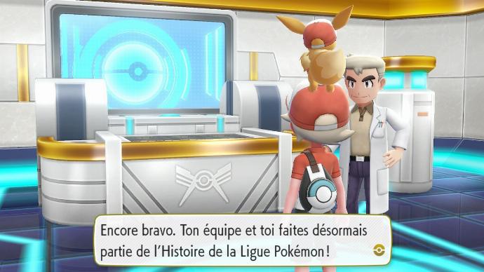 Pokémon Let's Go Ligue Pokémon Maître Victoire Professeur Chen Panthéon