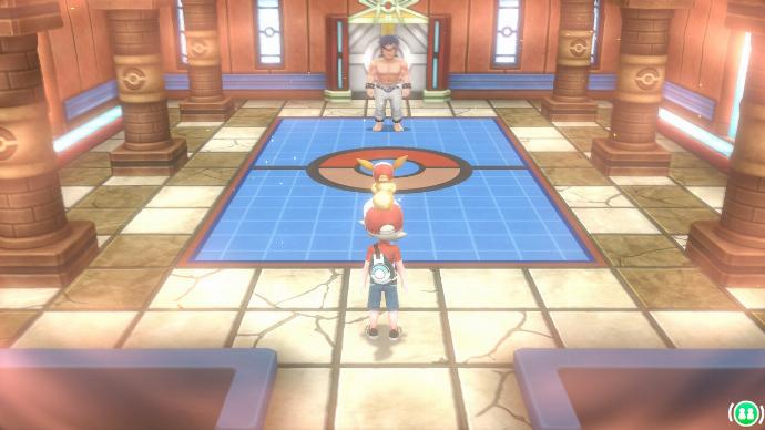 Pokémon Let's Go Ligue Pokémon Aldo Salle Combat