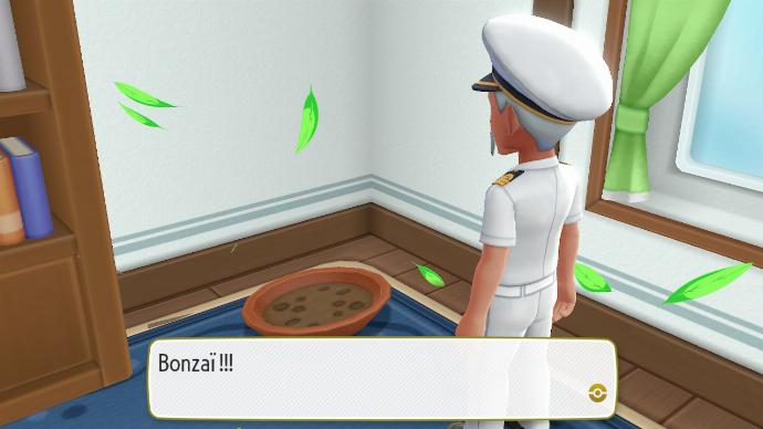 Pokemon Let's Go Tranchage Arbre Capitaine Bonzaï