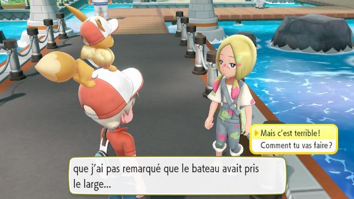 Pokemon Let's Go Oléa Bateau Terrible