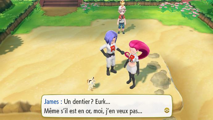 Pokémon Let's Go Jessie James Dentier Or