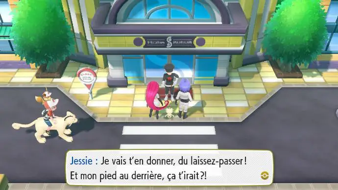 Pokémon Let's Go Safrania Sylphe SARL Team Rocket Jessie James Laissez-passer