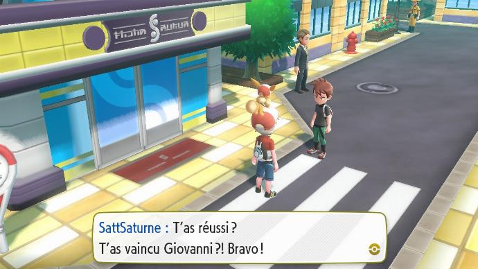 Pokémon Let's Go Safrania Rival Victoire Giovanni Sylphe SARL