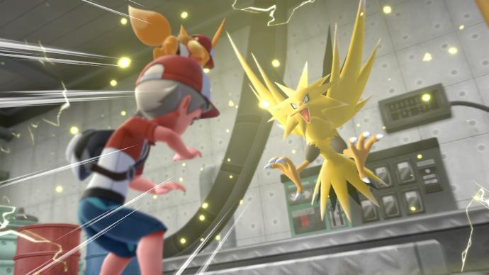 Pokémon Let's Go Centrale Abandonnée Electhor Cinématique