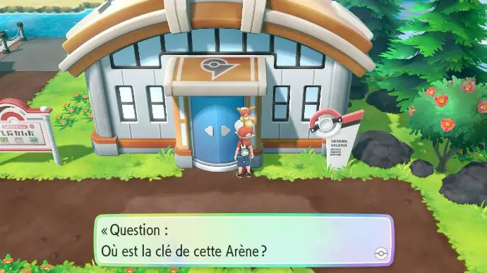 Pokémon Let's Go Cramois'Île Arène Porte Fermée Clé Enigme
