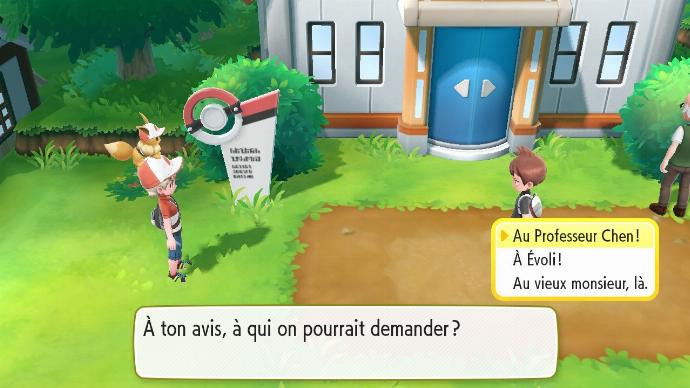 Pokémon Let's Go Jadielle Arène Rival Choix