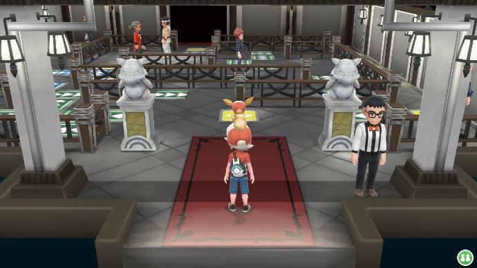 Pokémon Let's Go Arène Jadielle Intérieur Tapis Roulant