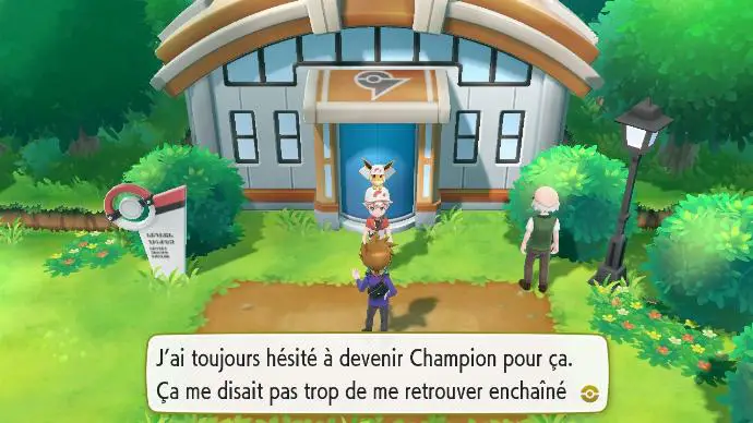 Pokémon Let's Go Arène Jadielle Blue Sortie Victoire