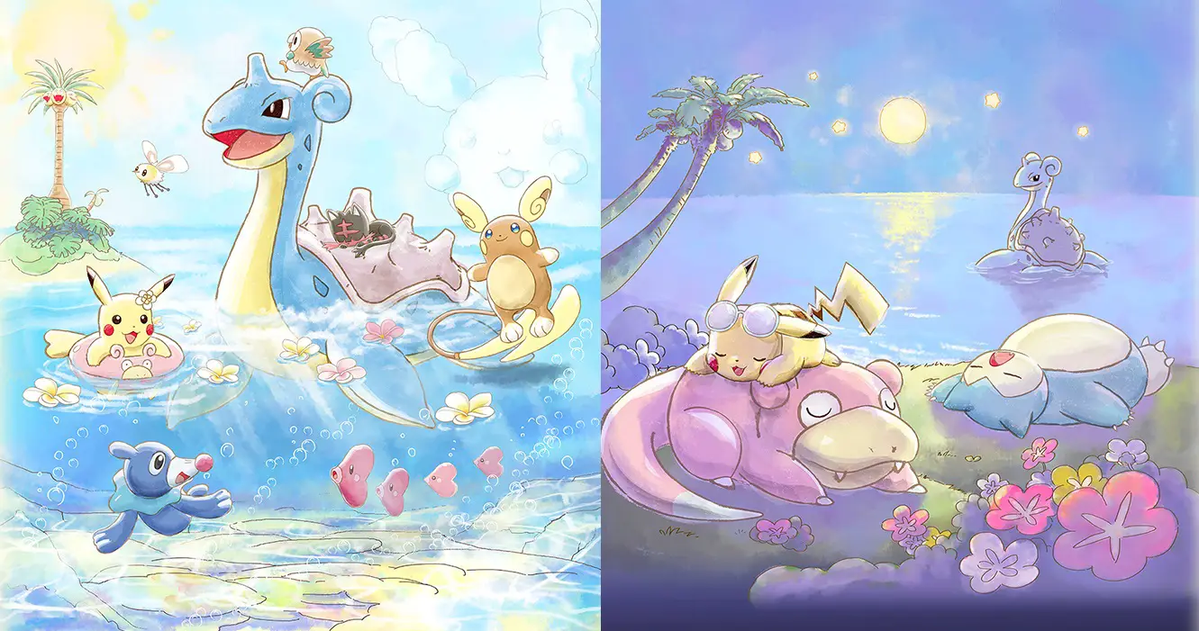 pokemon eau plage