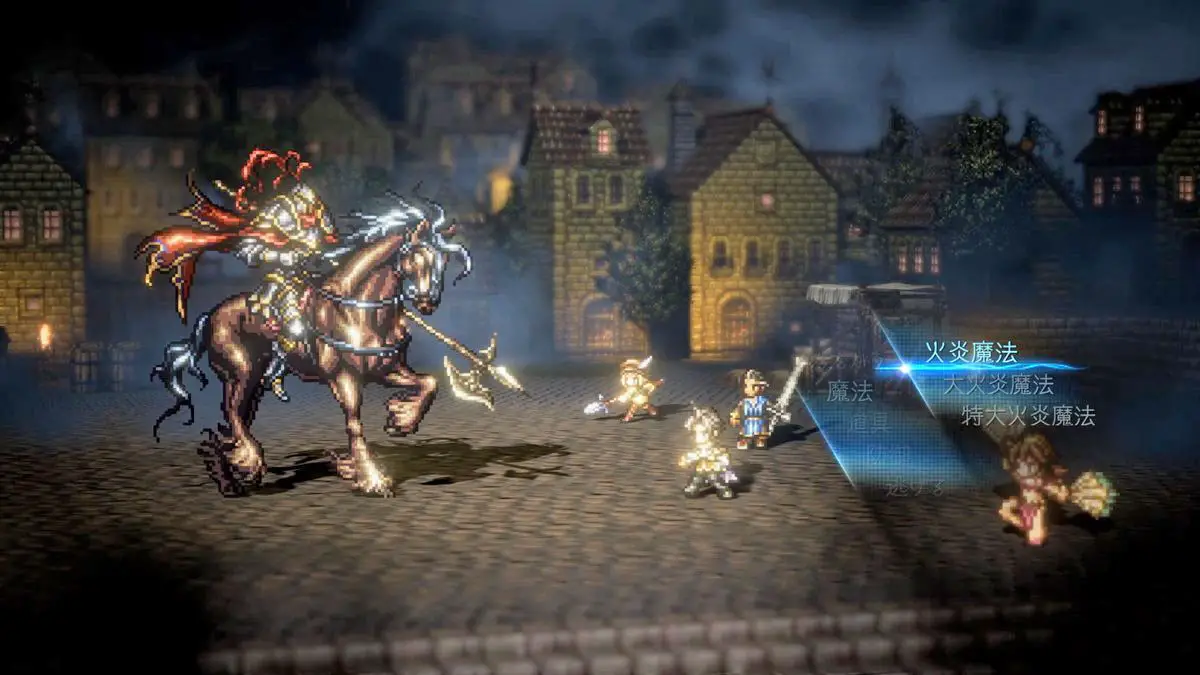 octopath traveller combat