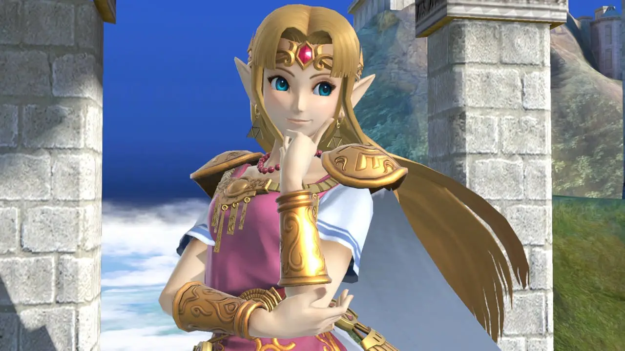 smash bros zelda smile