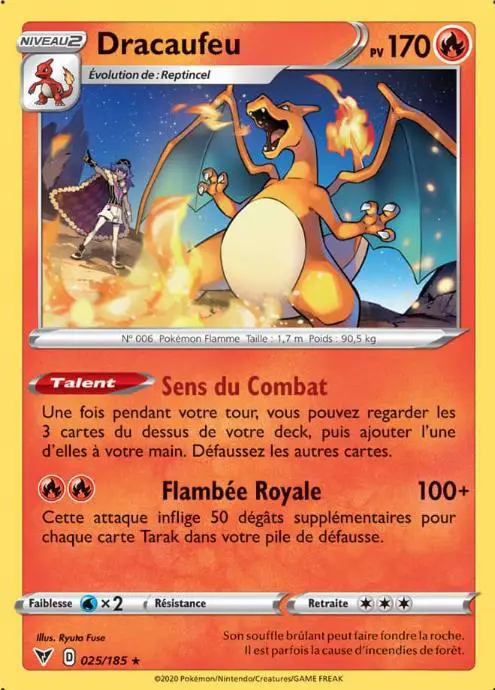 Carte Dracaufeu tcg