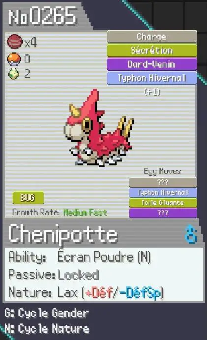 Chenipotte de l'enfer