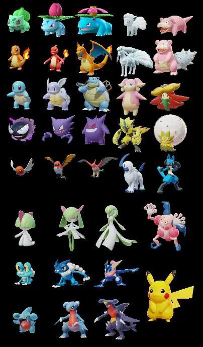 liste pokémons Pokémon Unite leaks