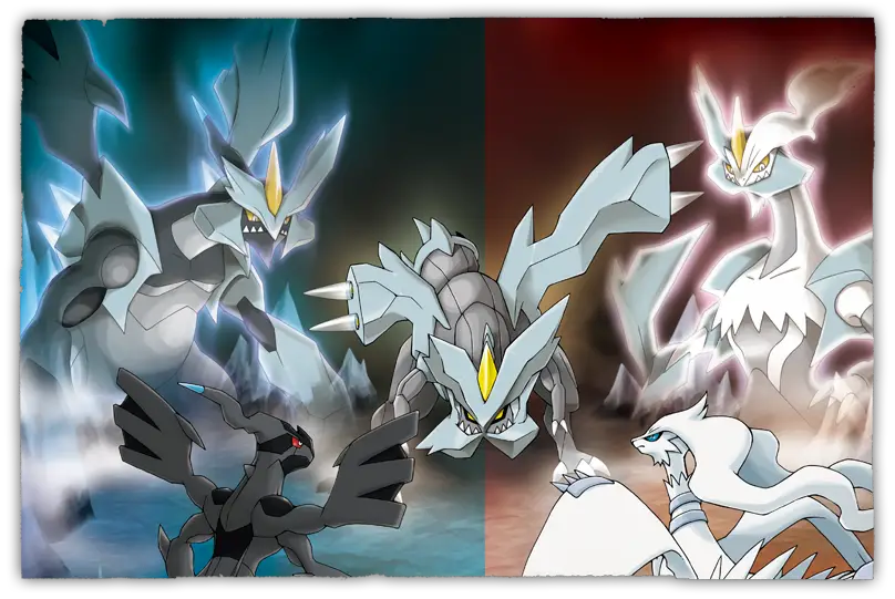 Artwork Kyurem Reshiram Zekrom