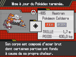 Fiche Pokedex de Heatran