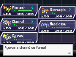 Formation de Kyurem Blanc